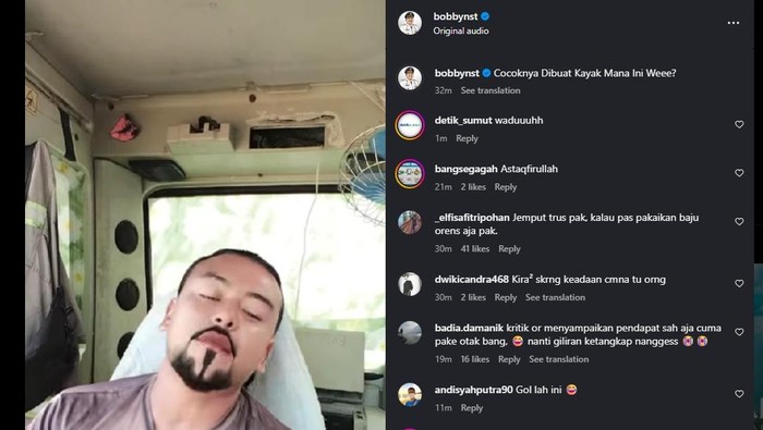 Bobby Repost Video Lelaki Hina Jokowi-Kahiyang: Cocoknya Dibentuk Kayak Mana Ini?